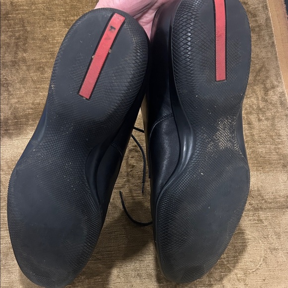 Prada Men's Black Leather Lace Up Shoes - Picture 3 of 3